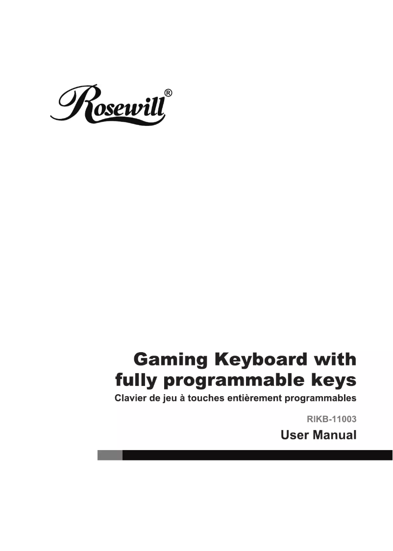 Page n°1 - Manuel utilisateur Rosewill RK-8100