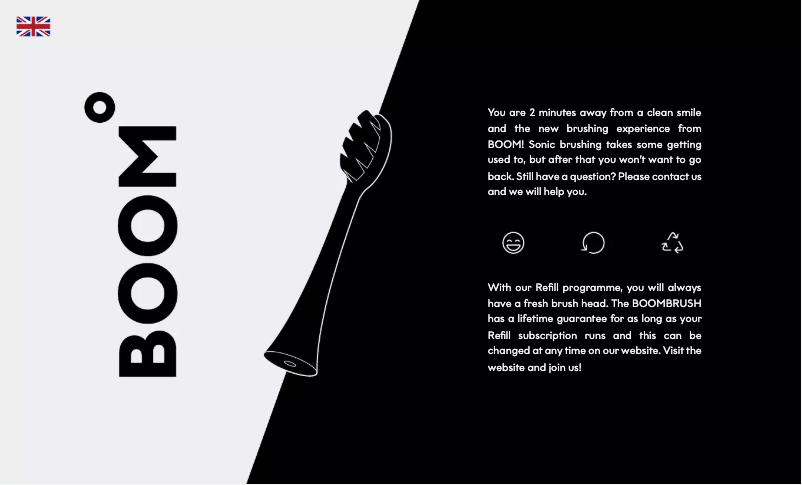 Page n°1 - Manuel utilisateur Boombrush Toothbrush