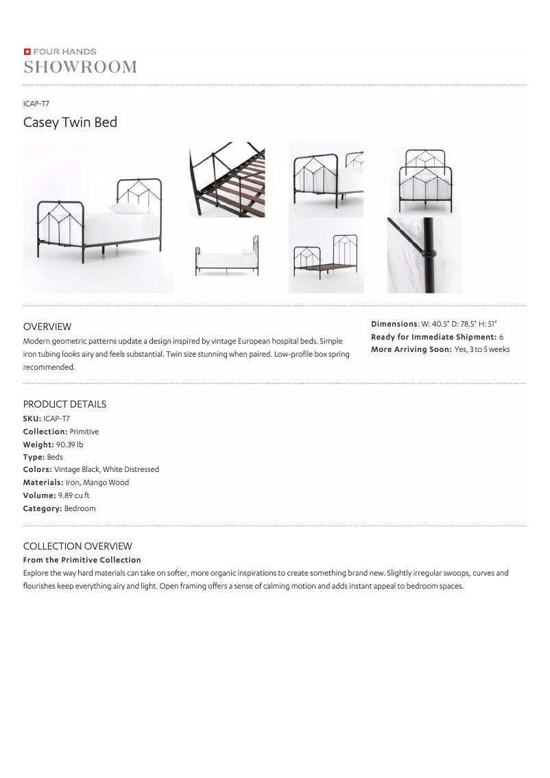Page 1 de la notice Manuel utilisateur Four Hands ICAP-T7