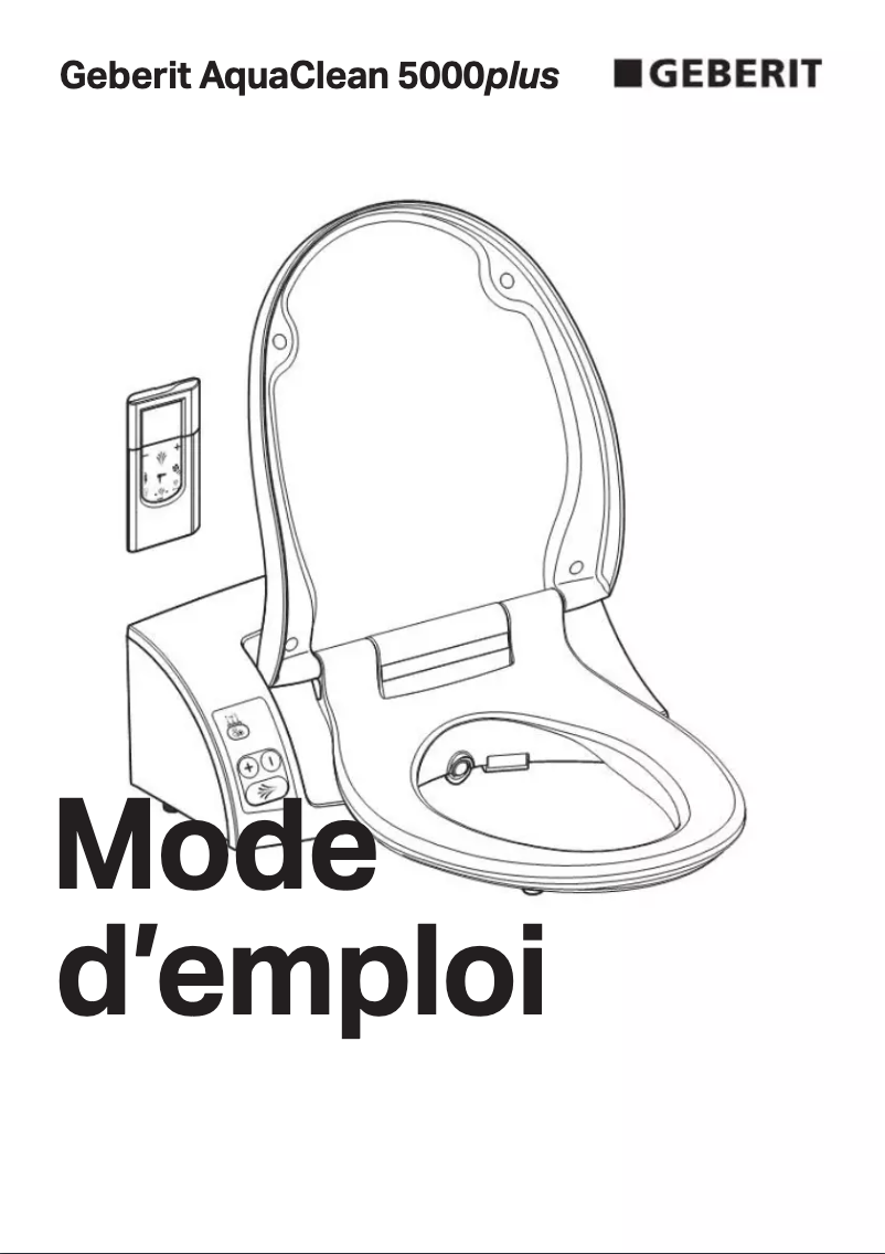 Page 1 de la notice Manuel utilisateur Geberit AquaClean 5000plus