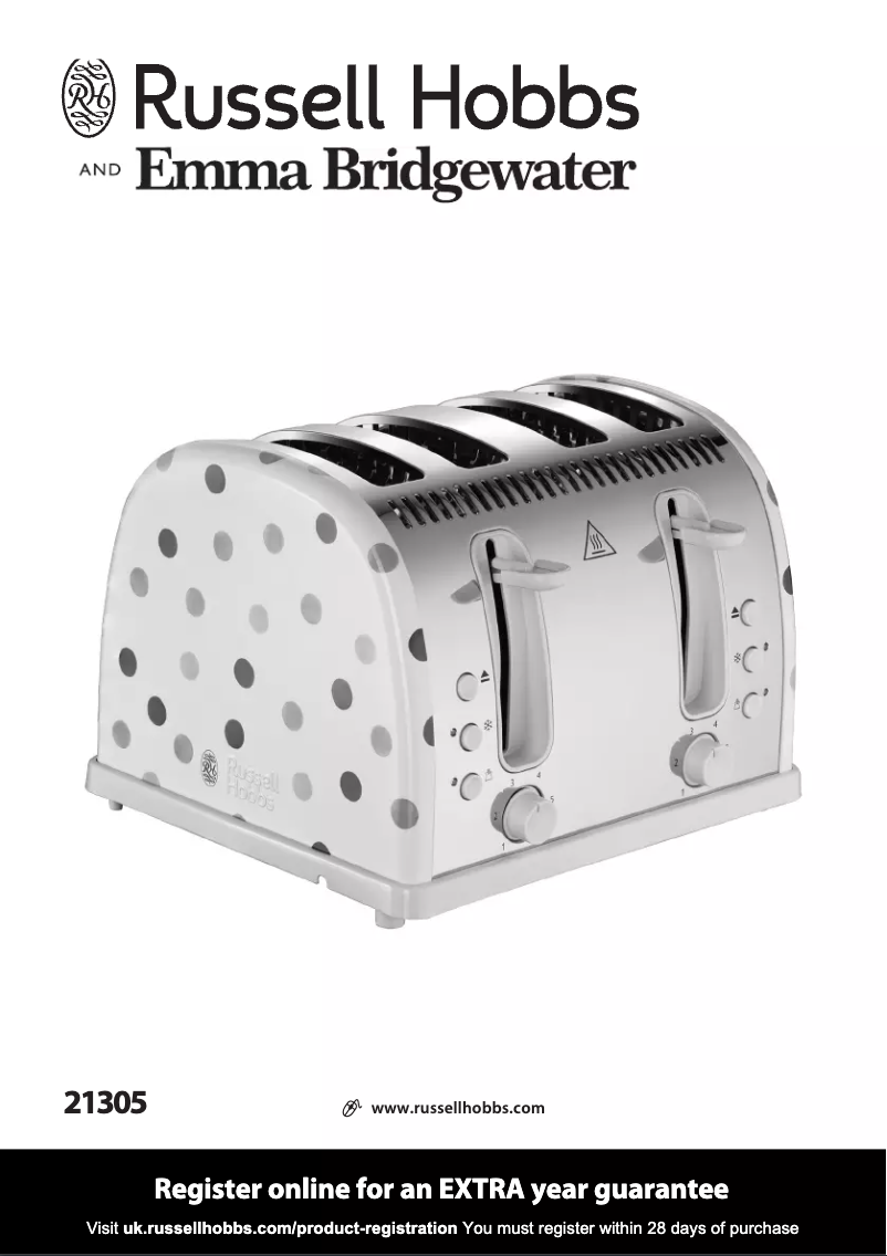 Page 1 de la notice Manuel utilisateur Russell Hobbs Emma Bridgewater 21305