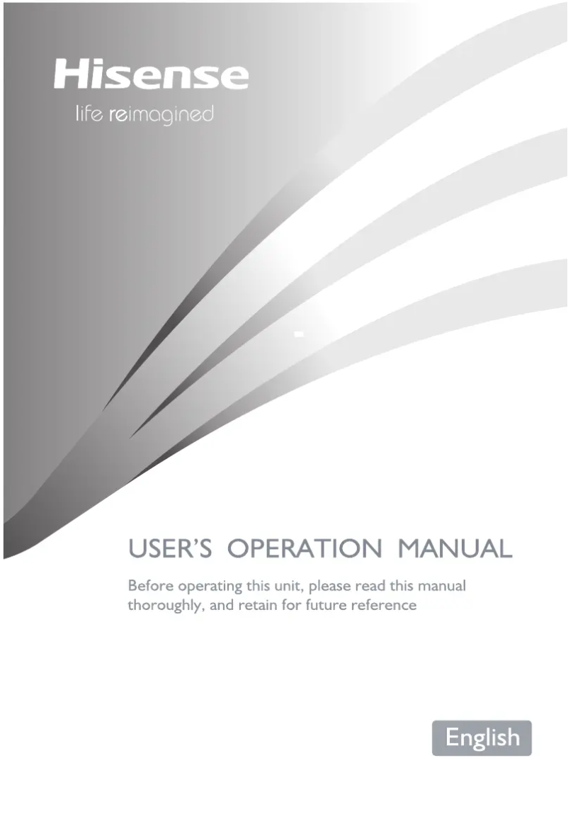 Page 1 de la notice Manuel utilisateur Hisense RR229D4WRU