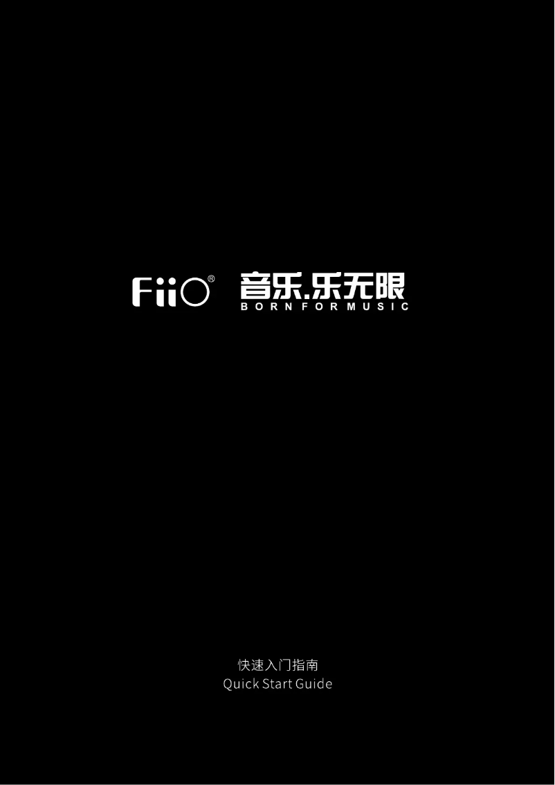Page 1 of the manual User Manual FiiO FH9