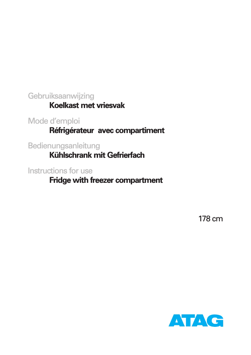Image de la première page du manuel de l'appareil KD6178B