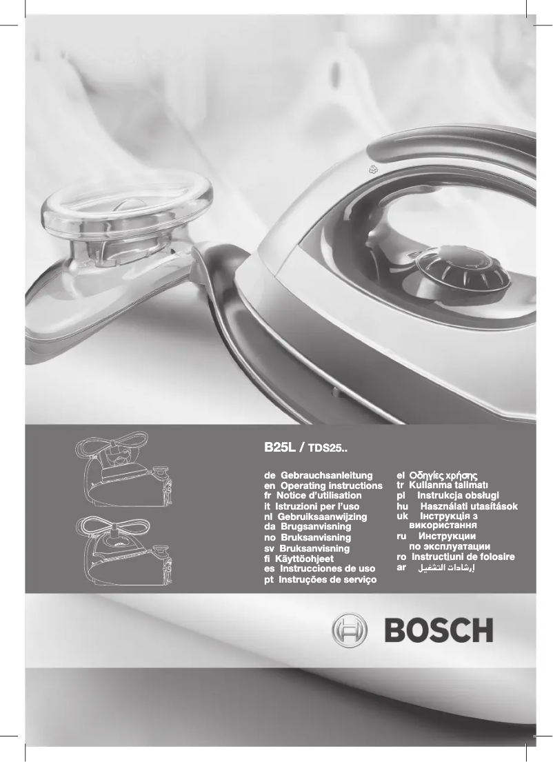 Page 1 de la notice Manuel utilisateur Bosch Sensixx TDS2520