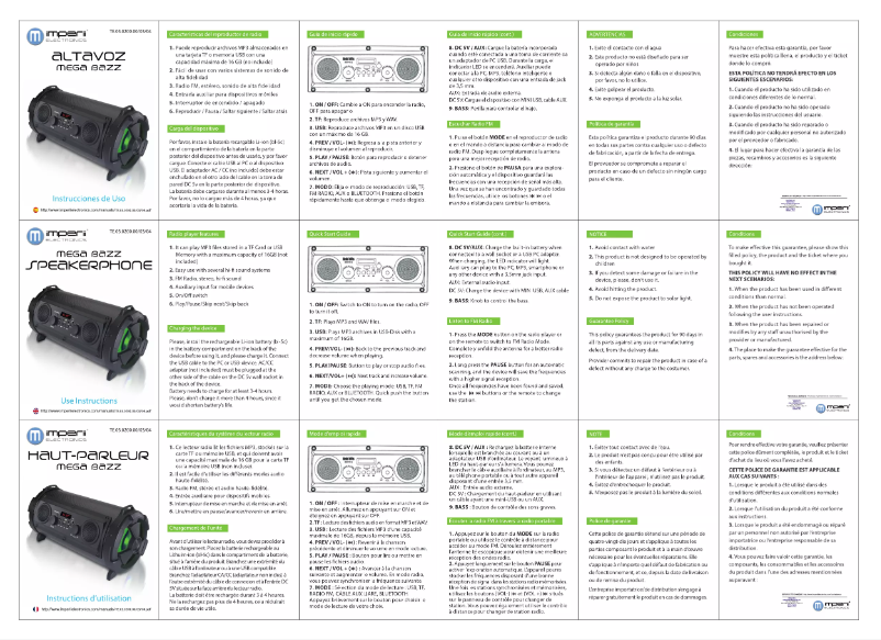 Page n°1 - Manuel utilisateur Imperii Electronics TE.03.0200.00