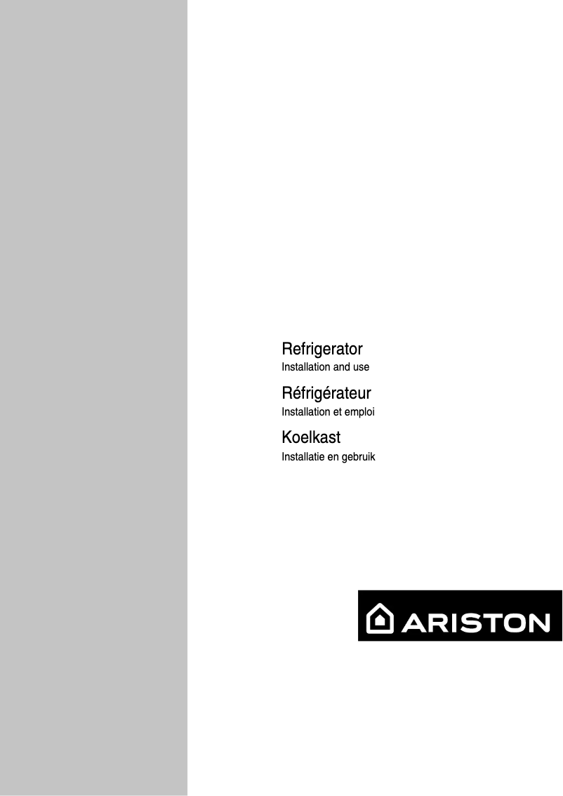 Page n°1 - Manuel utilisateur Hotpoint Ariston BTS 1620 I EU