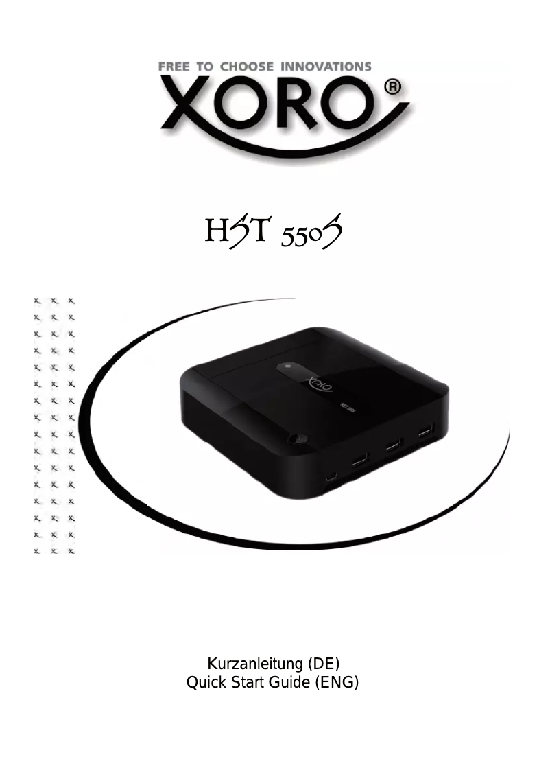 Image de la première page du manuel de l'appareil HST 550S