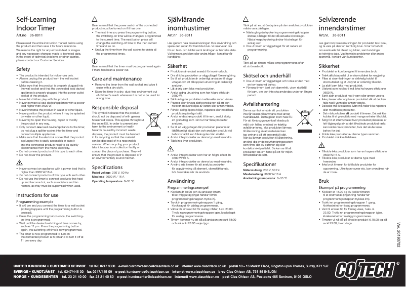 Image de la première page du manuel de l'appareil 36-8011