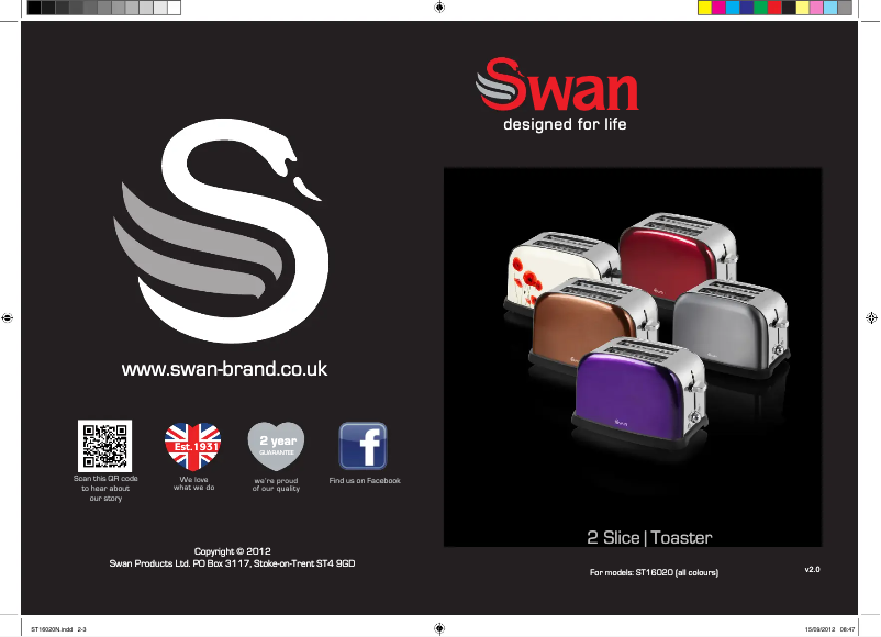 Page 1 de la notice Manuel utilisateur Swan ST16020