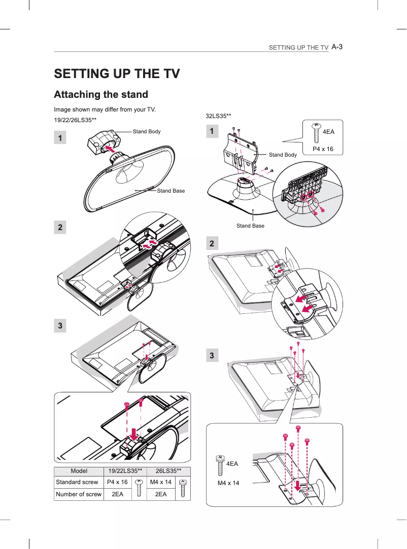 Image de la première page du manuel de l'appareil 32LS345T