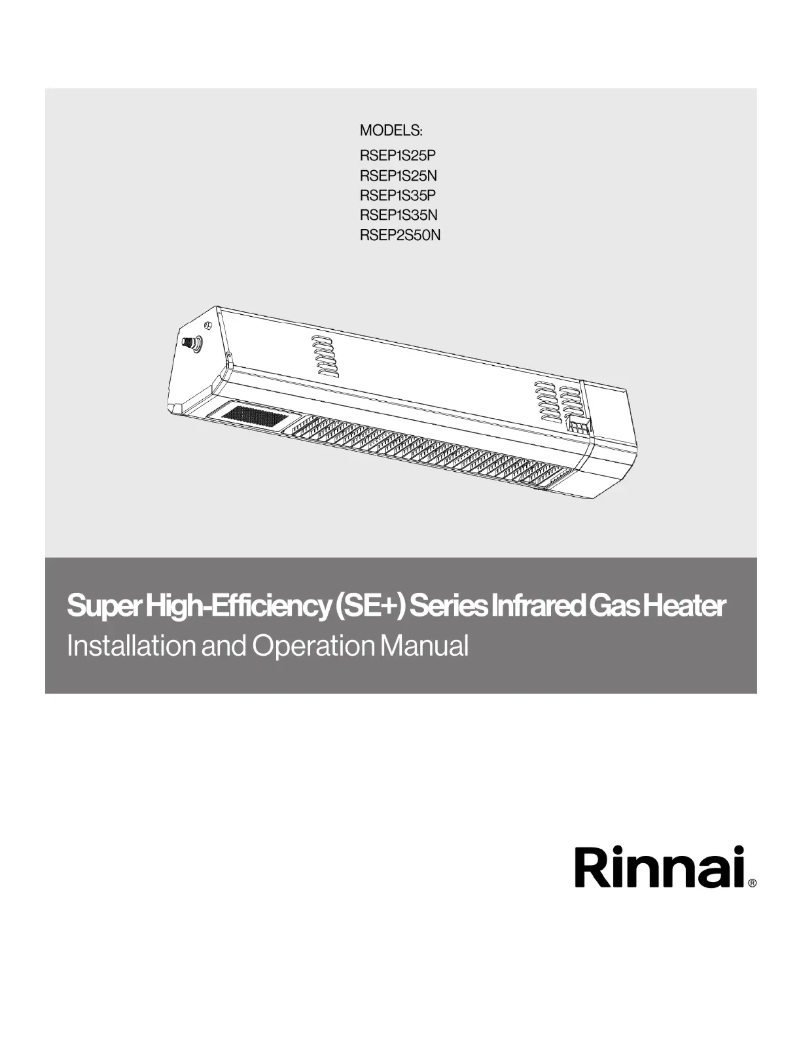 Page 1 de la notice Guide d'installation Rinnai RSEP1S35P