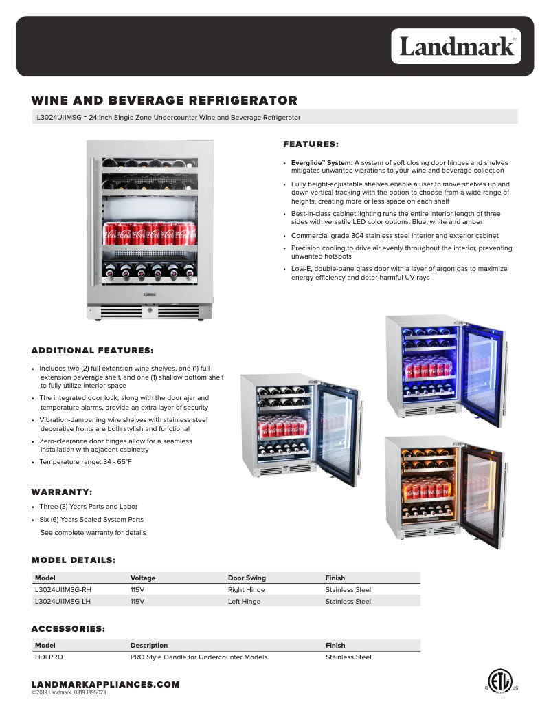 Image de la première page du manuel de l'appareil L3024UI1MPR-RH
