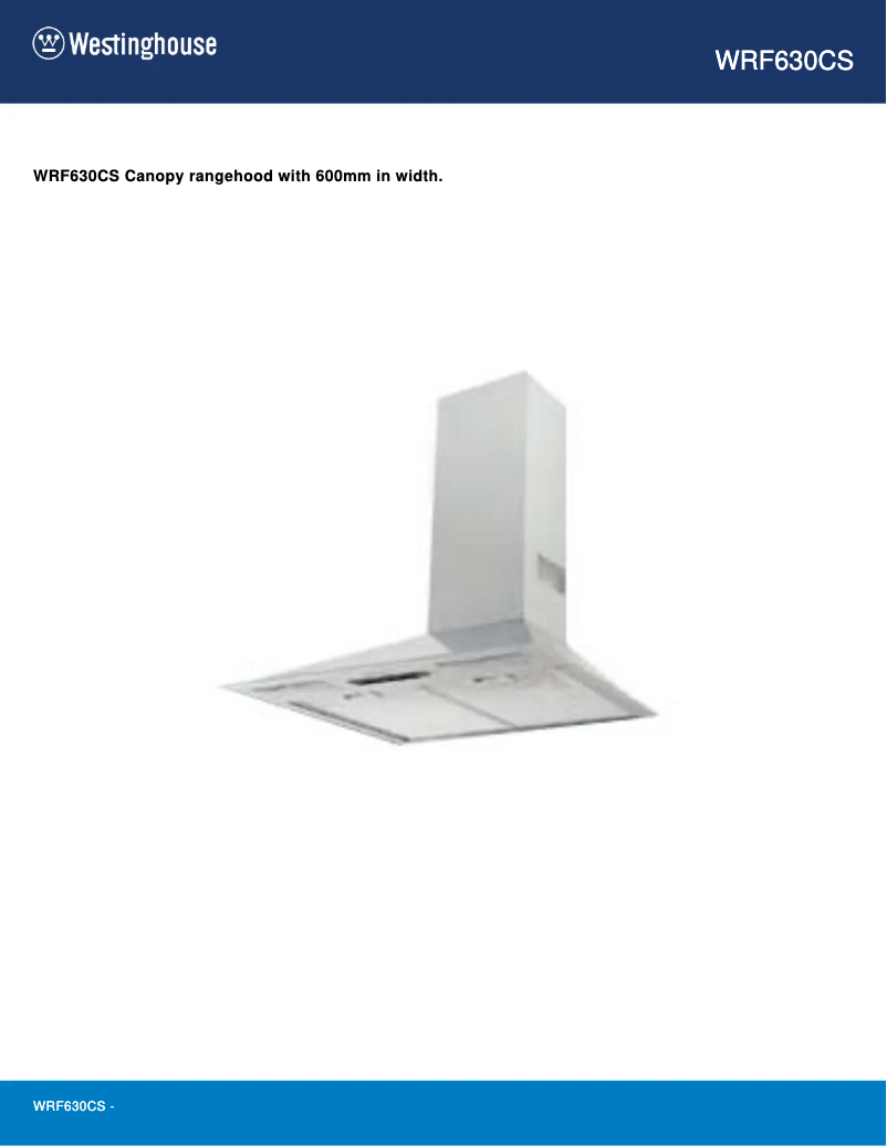 Page 1 de la notice Manuel utilisateur Westinghouse WRF630CS