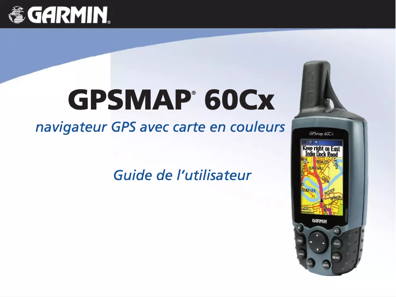 Image de la première page du manuel de l'appareil GPSMAP 60Cx