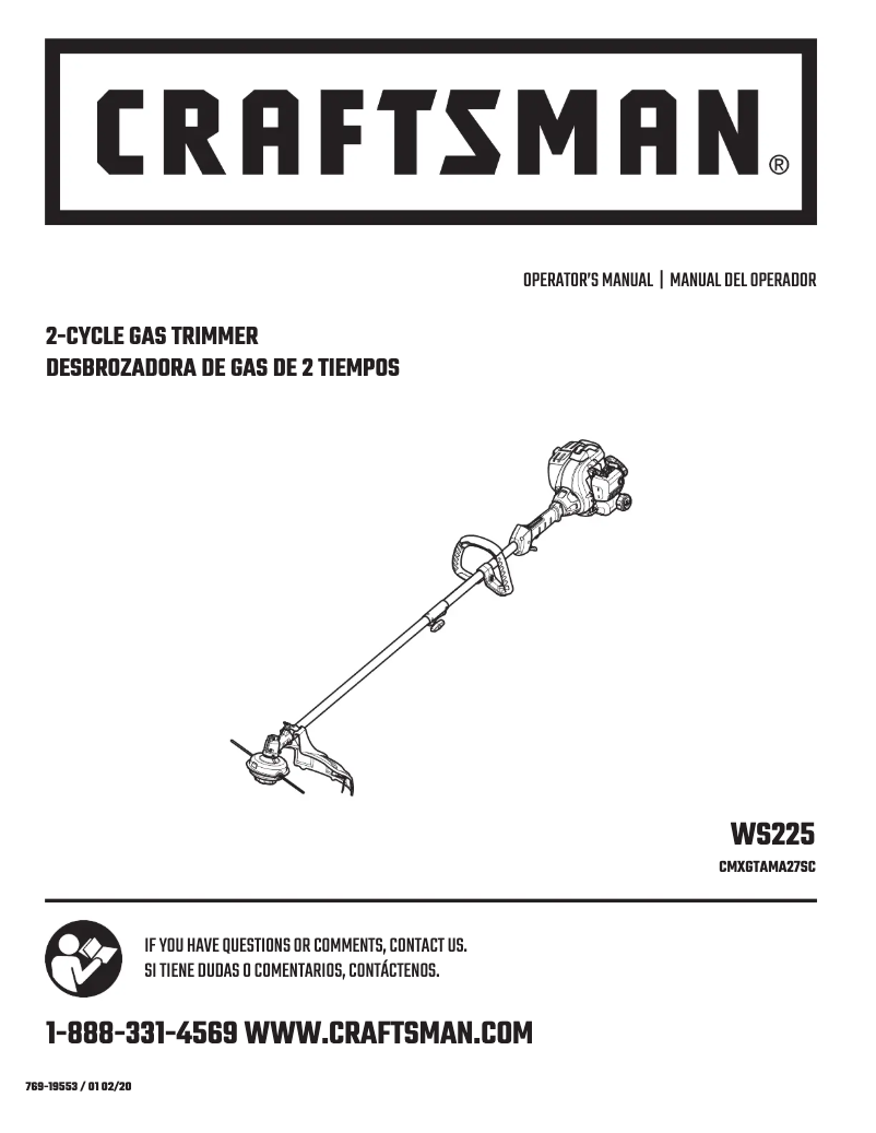 Image de la première page du manuel de l'appareil CMXGTAMA27SC