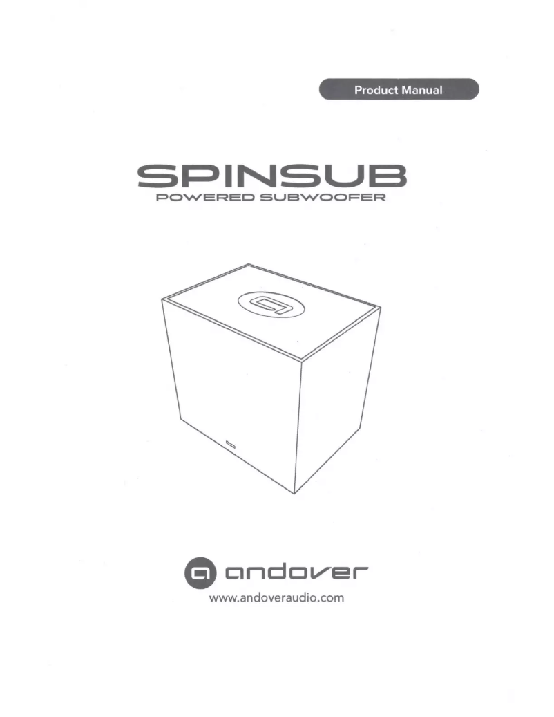 Page 1 of the manual User Manual Andover SpinSub