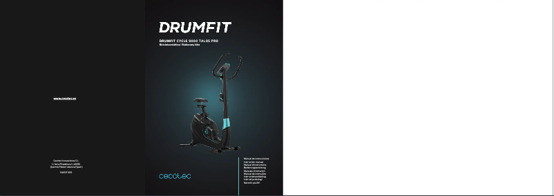 Page 1 de la notice Manuel utilisateur Cecotec DrumFit Cycle 9000 Talos Pro