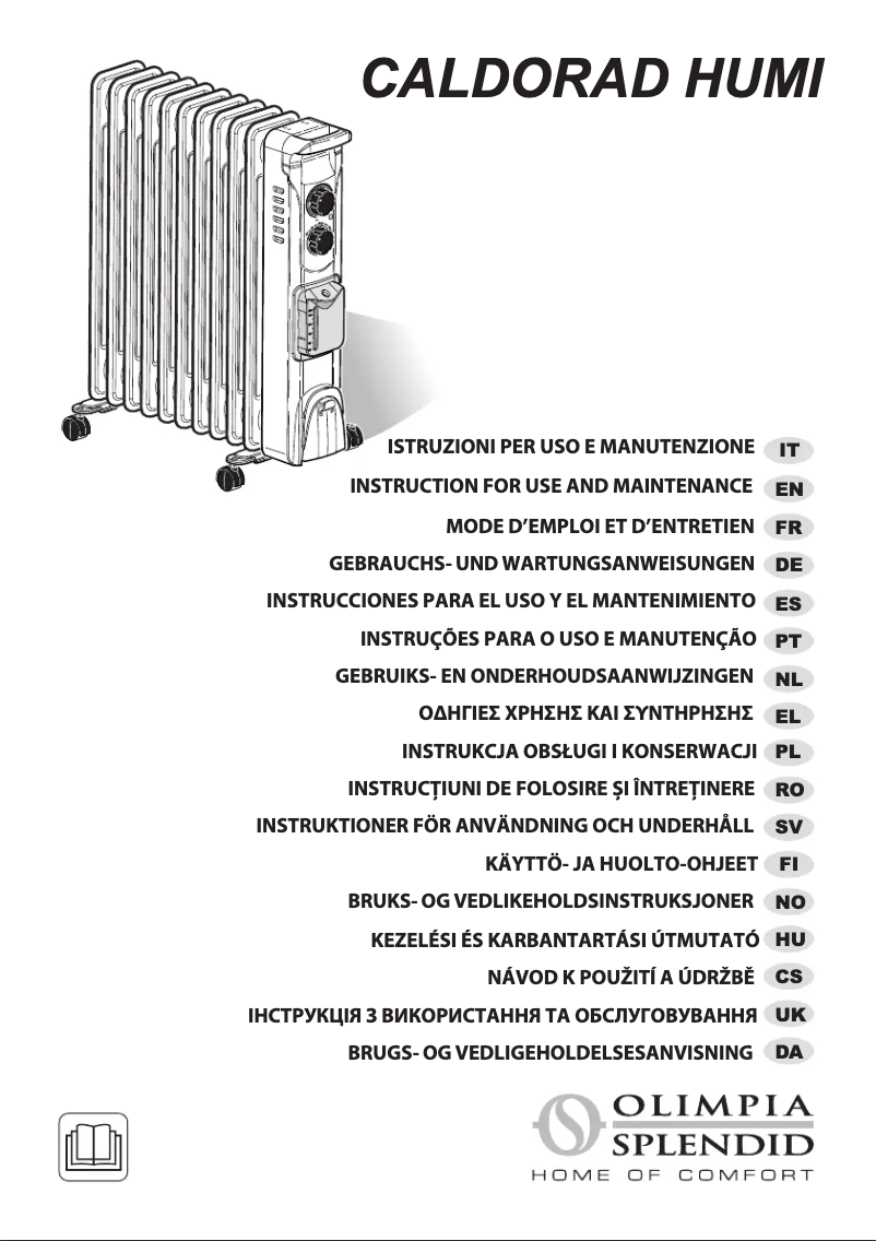 Página 1 del manual Manual de usuario Olimpia Splendid Caldorad Humi
