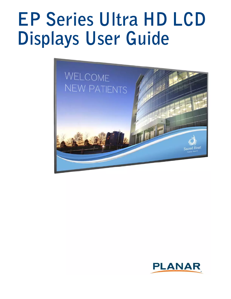 Page 1 de la notice Manuel utilisateur Planar EP5014K-T