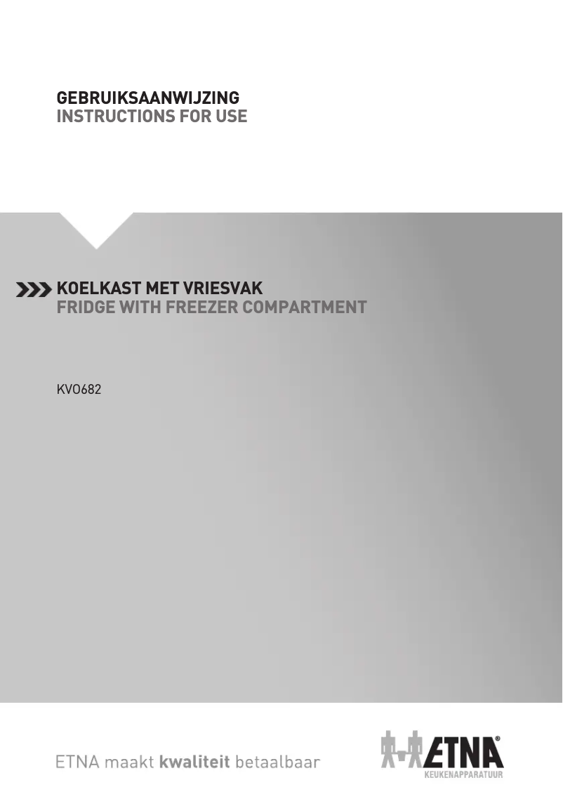 Image de la première page du manuel de l'appareil KVO682