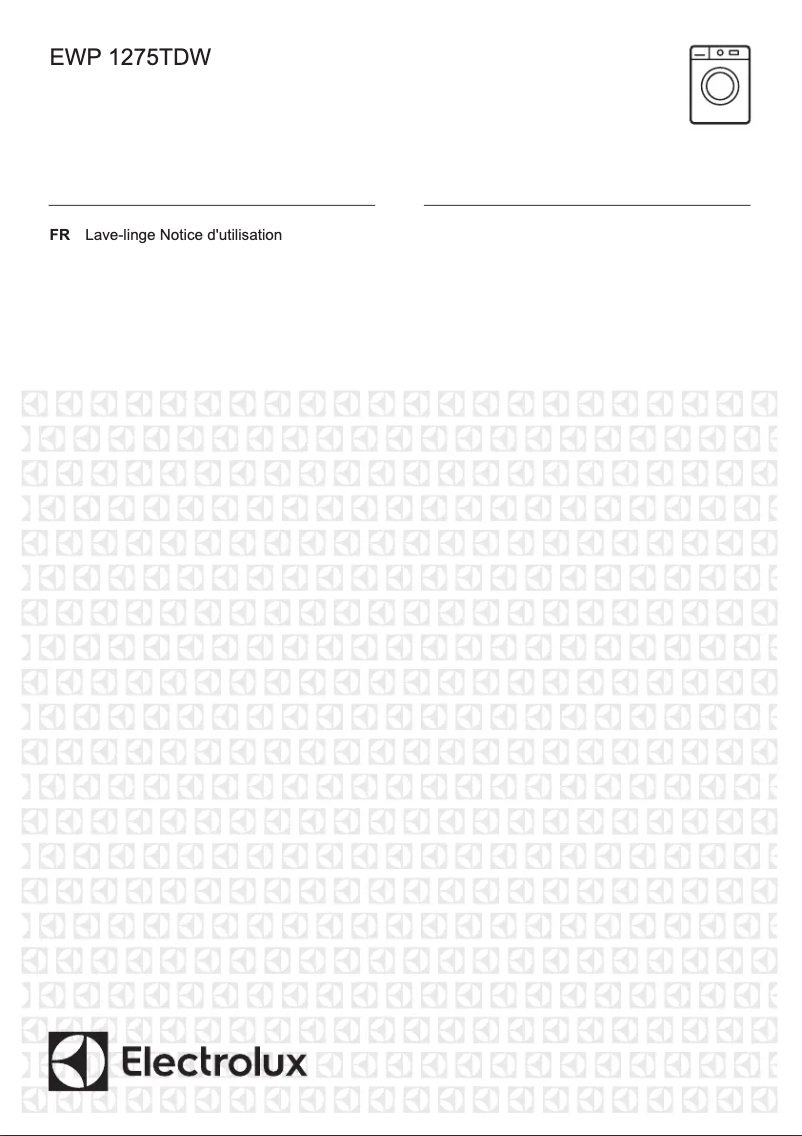 Page 1 de la notice Manuel utilisateur Electrolux EWP1275TDW