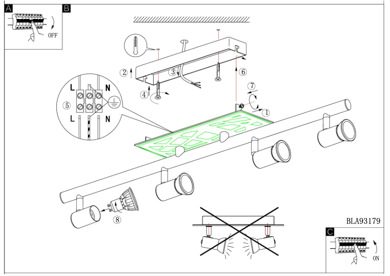 Page 1 de la notice Manuel utilisateur Eglo Daven 1