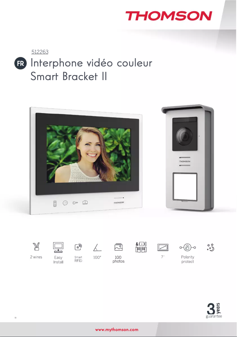 Page n°1 - Manuel utilisateur Thomson 512263