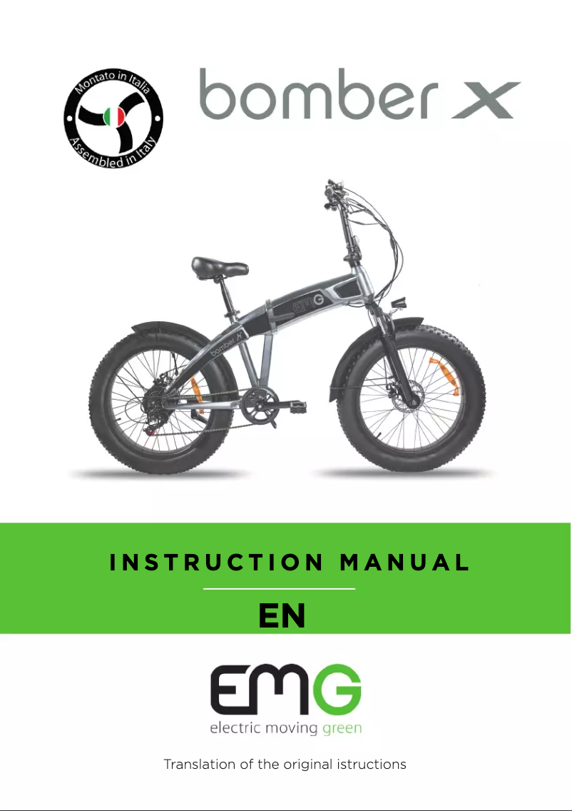 Imagen de la primera página del manual del dispositivo Bomber X