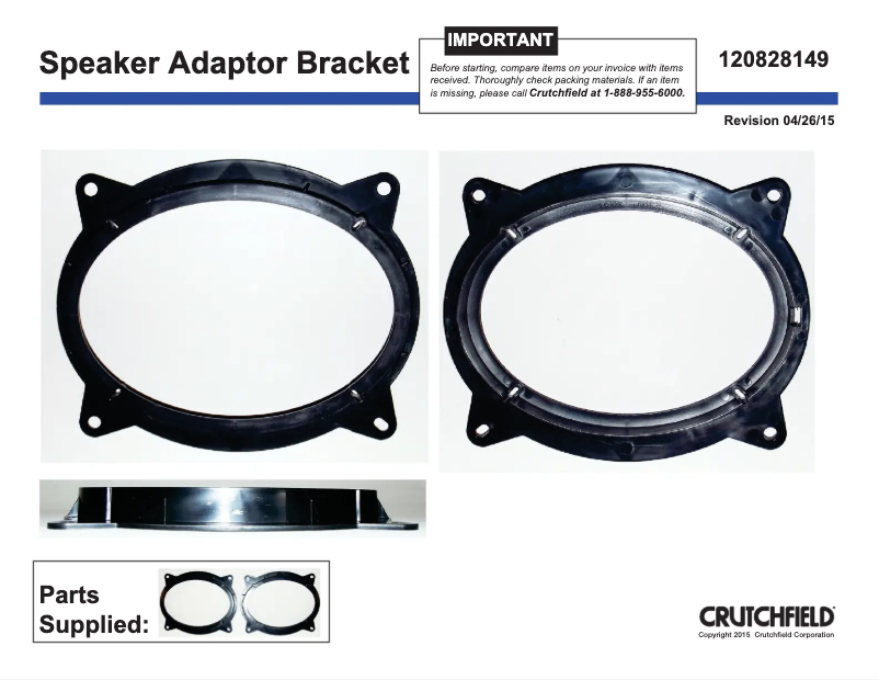 Page n°1 - Manuel utilisateur Metra 82-8149