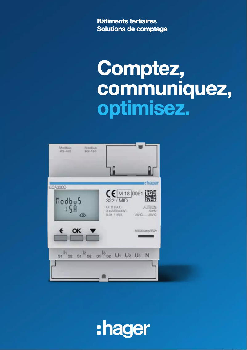 Page 1 de la notice Brochure Hager ECN140D