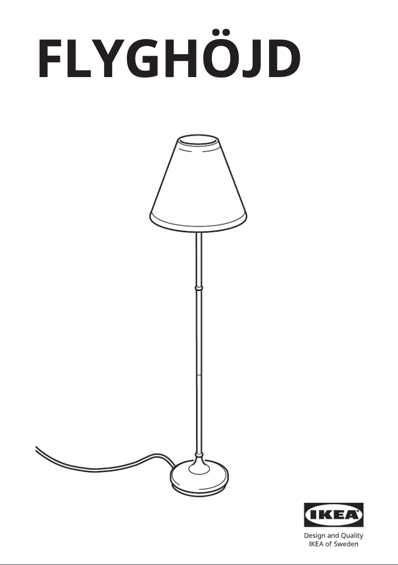 Image de la première page du manuel de l'appareil FLYGHÖJD 505.744.73