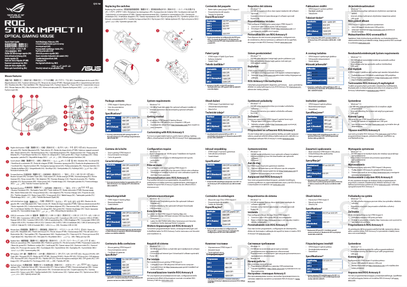 Page 1 de la notice Manuel utilisateur Asus ROG Strix Impact II