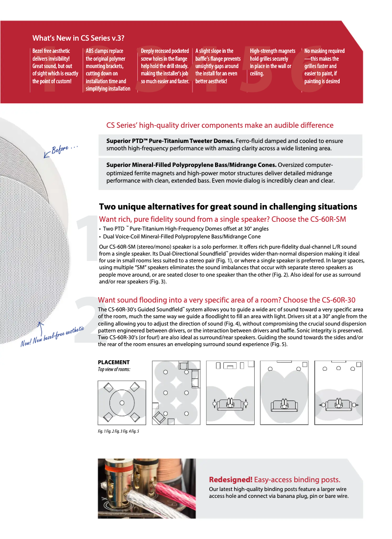 Page 1 de la notice Fiche technique Paradigm CS-50R v3