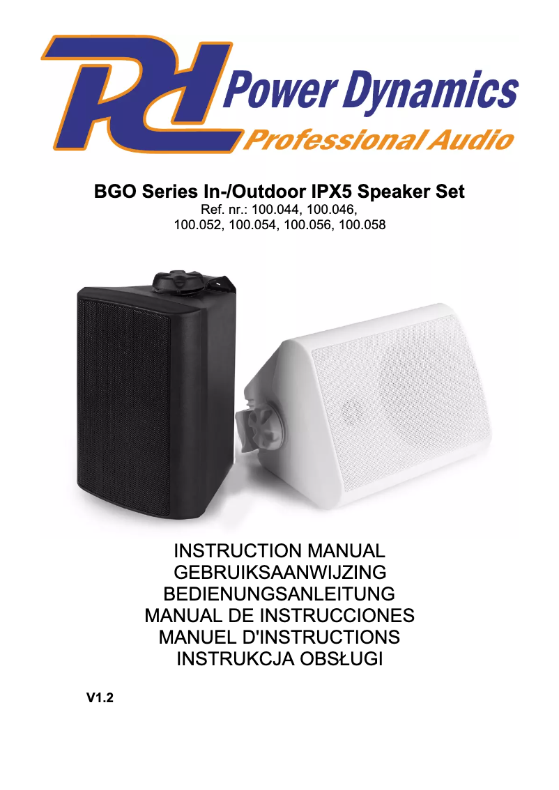 Image de la première page du manuel de l'appareil BGO40W