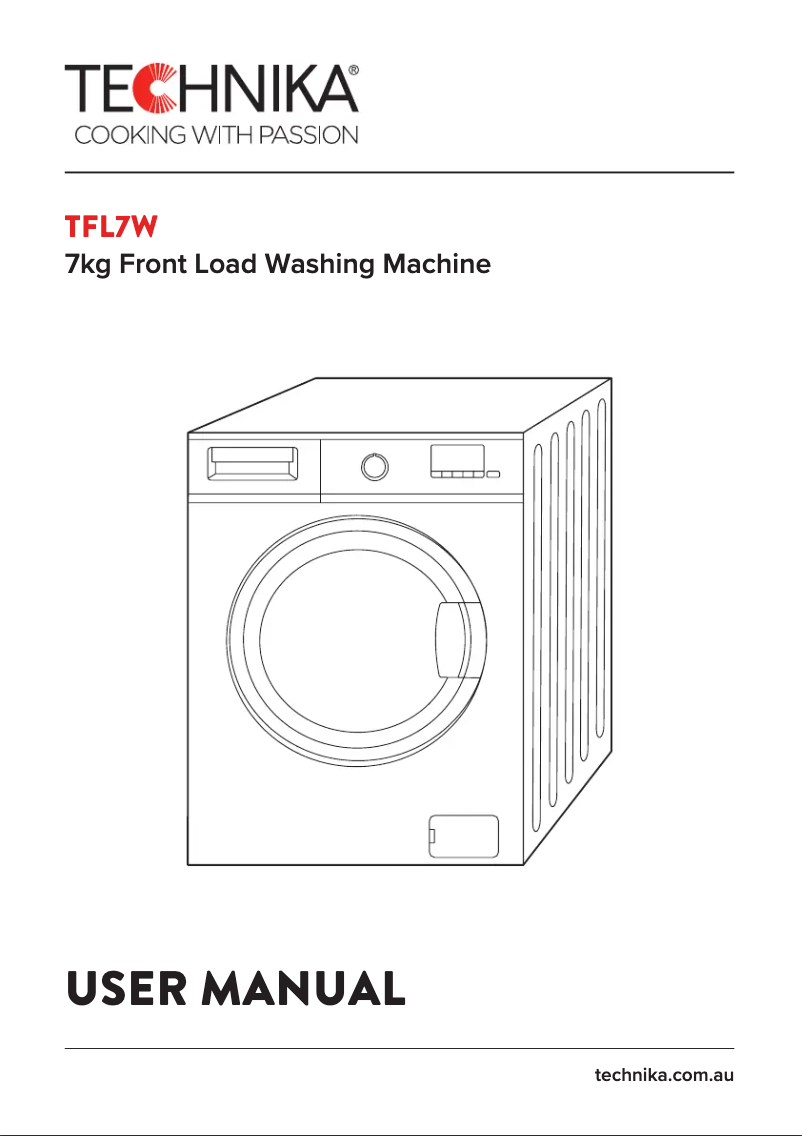 Imagen de la primera página del manual del dispositivo TFL7W