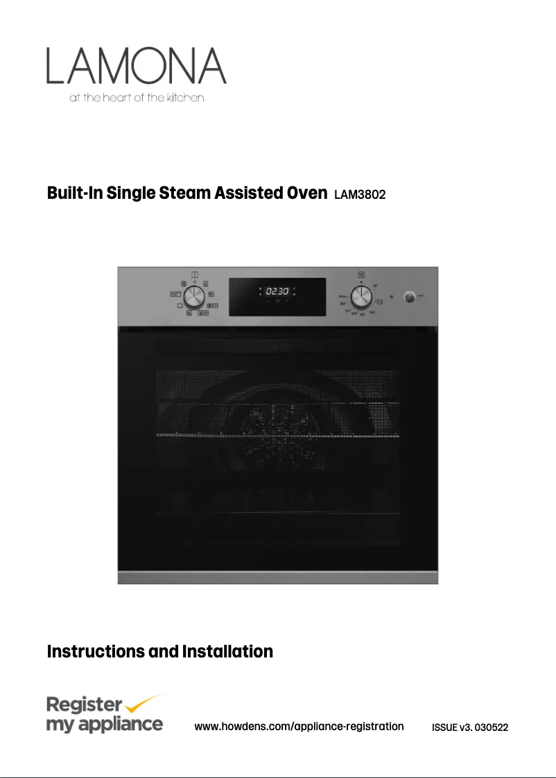 Page n°1 - Manuel utilisateur Lamona LAM3802