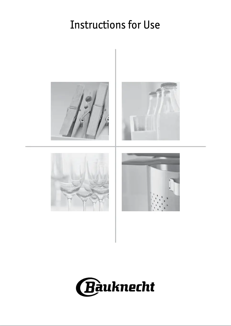 Page 1 de la notice Manuel utilisateur Bauknecht GSI 5994 IN