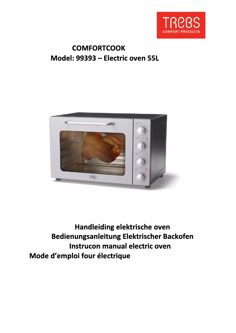 Image de la première page du manuel de l'appareil Comfortcook 99393