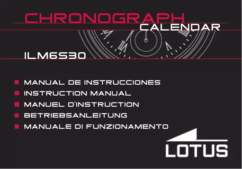 Page 1 de la notice Manuel utilisateur Lotus 10111