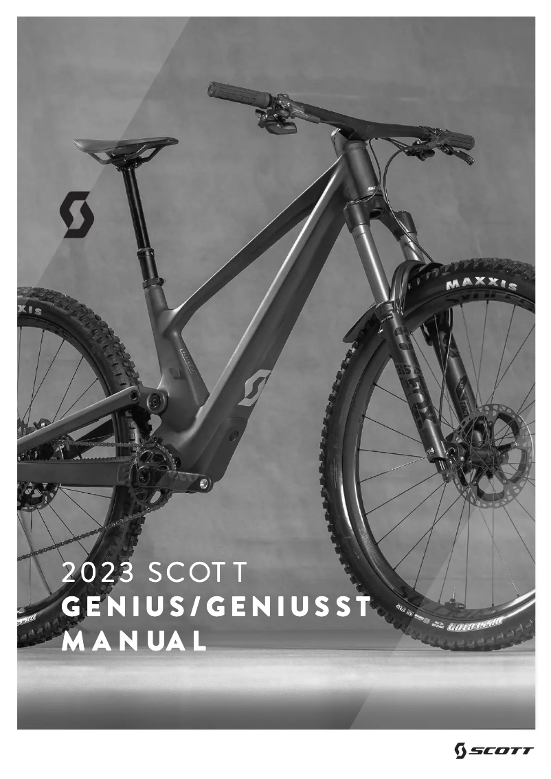 Page n°1 - Manuel utilisateur Scott Contessa Genius ST 910