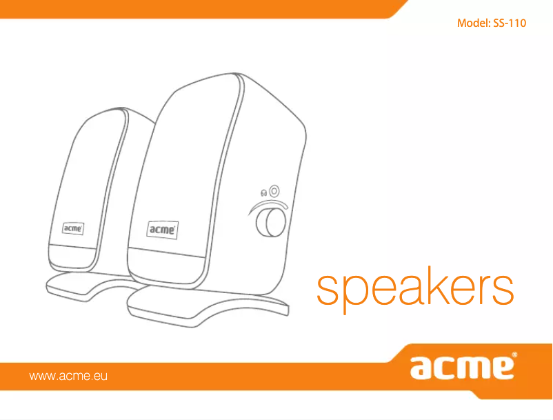 Page n°1 - Manuel utilisateur Acme United SS-110