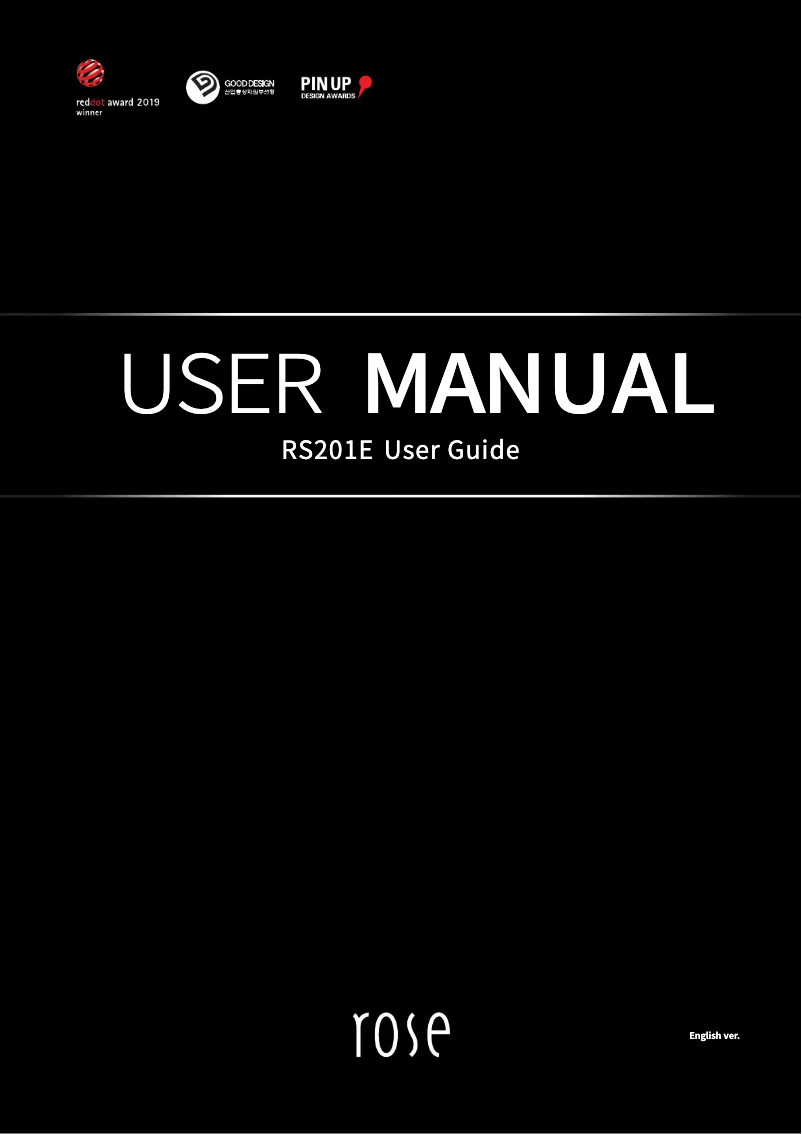 Page n°1 - Manuel utilisateur HiFi ROSE RS201