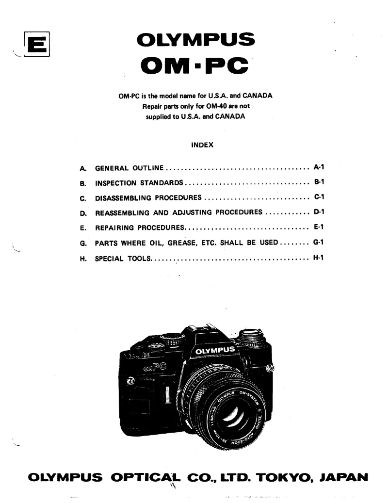 Image de la première page du manuel de l'appareil OM-PC