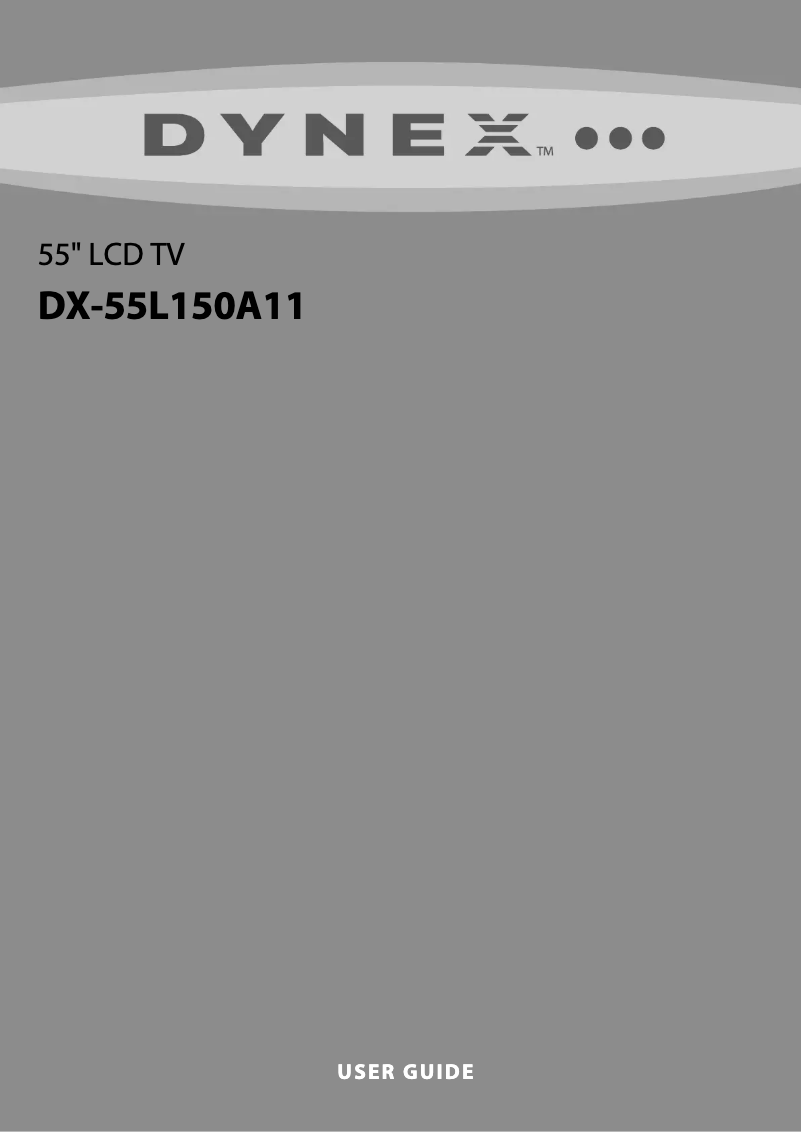 Page 1 de la notice Manuel utilisateur Dynex DX-55L150A11