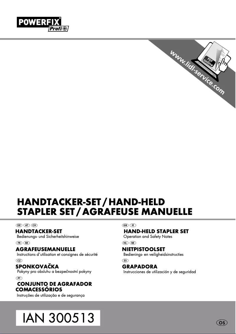 Page n°1 - Manuel utilisateur Powerfix IAN 300513