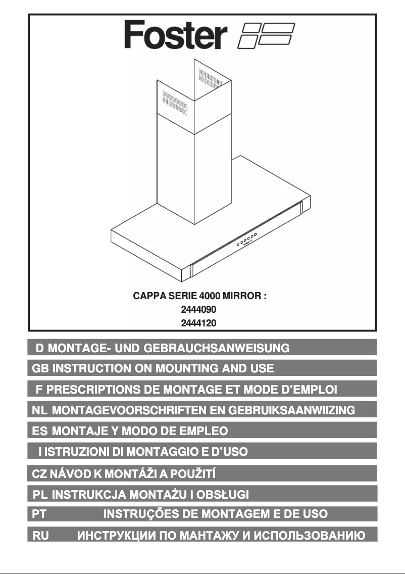 Image de la première page du manuel de l'appareil S4000 Mirror 90