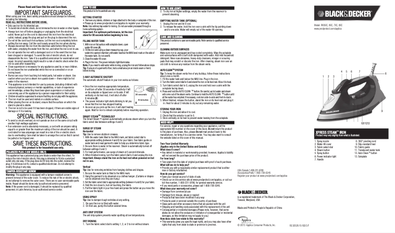 Page n°1 - Manuel utilisateur Black & Decker IR06XC