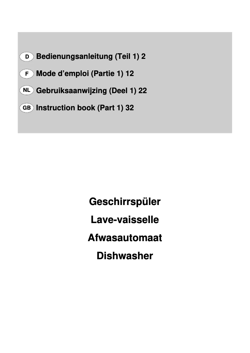 Page n°1 - Manuel utilisateur Electrolux ESL444