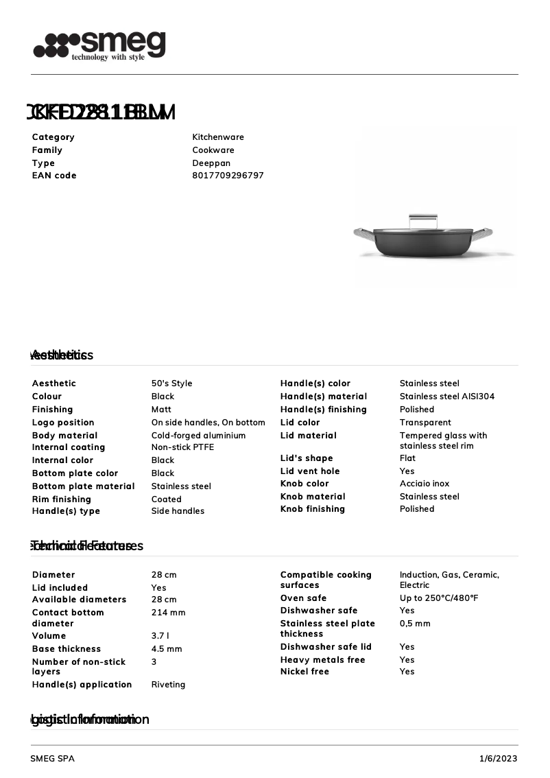 Image de la première page du manuel de l'appareil CKFD2811BLM